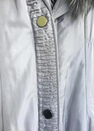 Куртка пальто зі знімною хутряною підкладкою7 фото