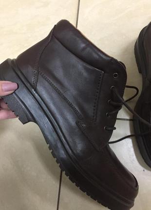 Кожаные сапоги ботинки clarks