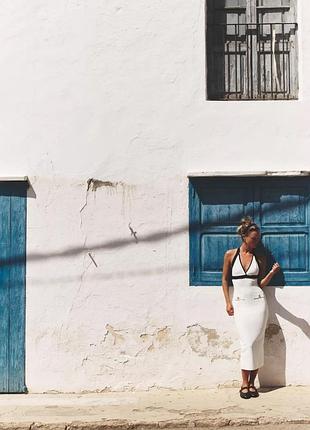 Сукня жіноча біла еластична zara new