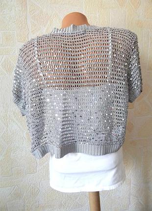 Вискозное болеро с пайетками