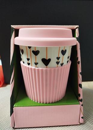 Стакан (чашка) 400 мл бамбук/силкон