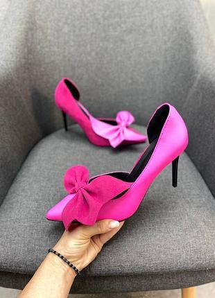 Эксклюзивные женские туфли с бантом