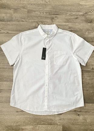 Нова біла сорочка з коротким рукавом f&f