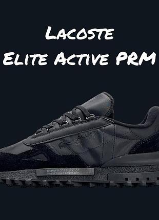 Чоловічі кросівки lacoste elite active prm all black
