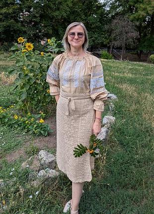 Бежева бавовняна припинда