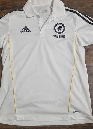 Винтажная футболка-поло футбол "челси" adidas