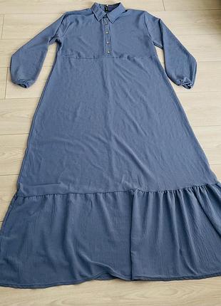 Довга фактурна сукня