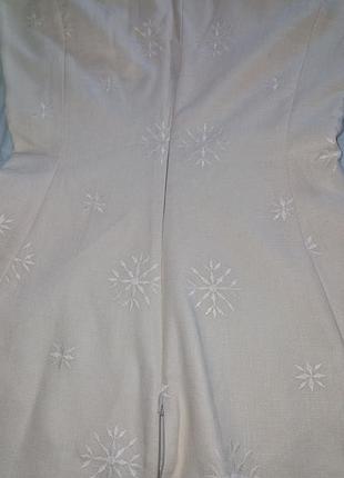 Zara белое платье лен/вискоза м/s 4
