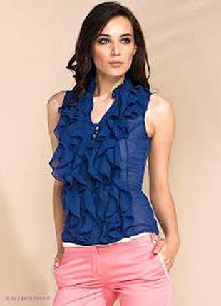 Блузка блузка silk коттон размер 44-46 / 10  нарядная легкая ann taylor
