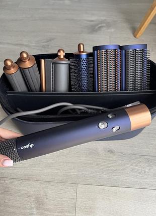 Стайлер dyson airwrap hs05 complete long prussian blue/rich copper