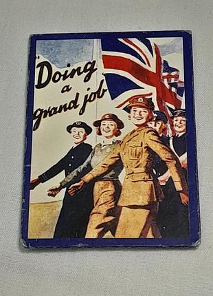 Магнит на холодильник винтажная 40-ви - robert opie collection doing a grand job - 6,5х9 см