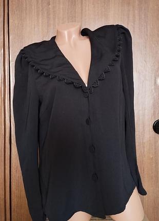 Блуза с воротником откидной пелероина кружево классика винтаж