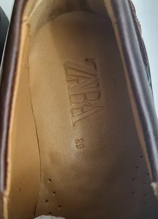 Дитячі шкіряні туфлі zara 5