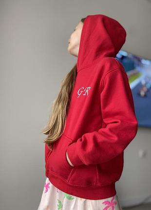 Тепла кофта на флісі на 5-7 років оверсайз