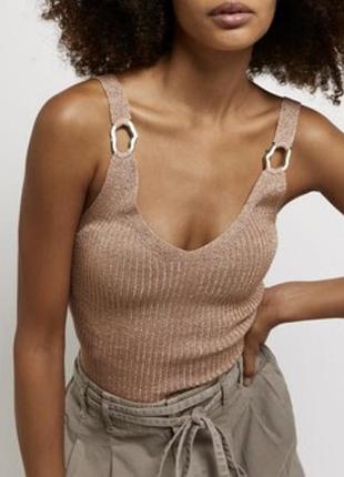 Майка топ з брителями