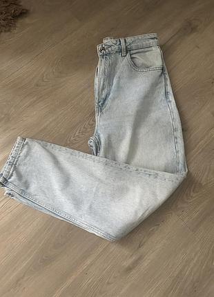 Голубі джинси мом bershka р.30
