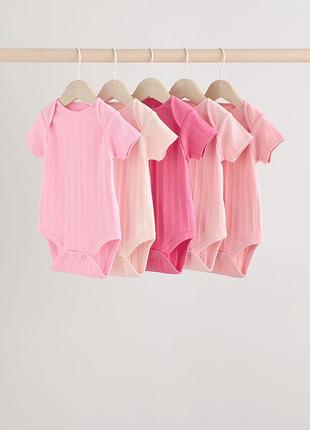 Боді з коротким рукавом у рубчик🌸