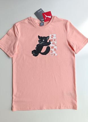 Фирменная футболка для девочки puma возраст 13-14 лет рост 164 см