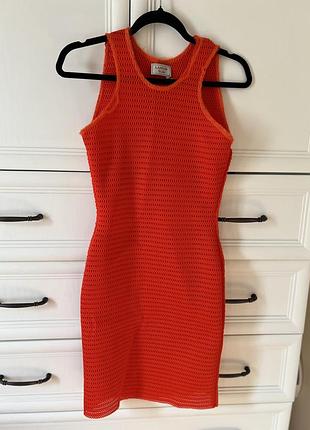 Lanvin сукня коралова літня