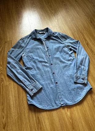Джинсова рубашка, сорочка з вишивкою lsw jeans