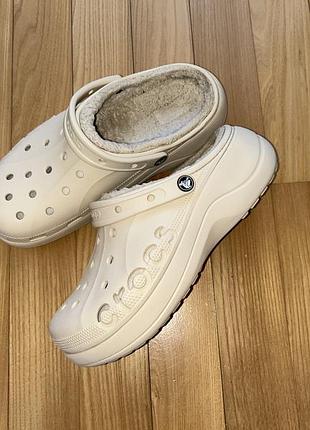 Крокси утеплені crocs w11 42-43 (27 cм) оригінал шльопанці