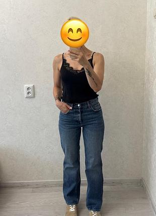 Сучасні джинси zara прямі класичні
