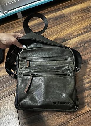 Чорна шкіряна сумка 4