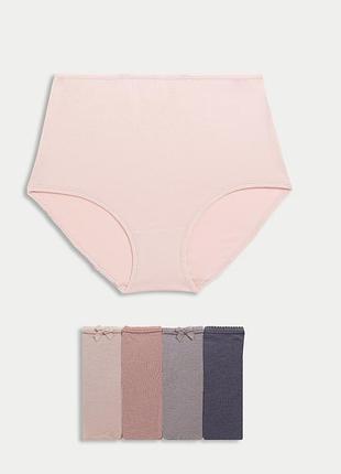 Набор женских трусов 5 штук marks & spencer хлопок р-р 16,full briefs трусы