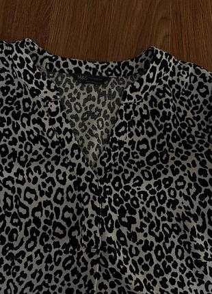 Блузка женская в леопардовый принт s