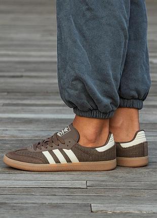 Кроссовки adidas samba brown