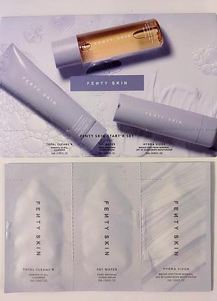 Набор пробников для комби/жирной кожи fenty beauty by rihanna fenty skin start’r set with mineral spf