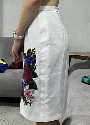 Спідниця жіноча з ручною вишивкою бісером