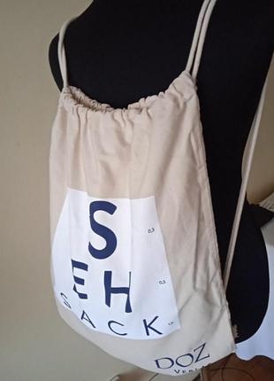 Рюкзак із щільної бавовняної тканини