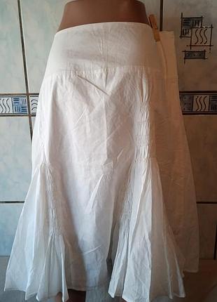 Коттоновая юбка миди 3