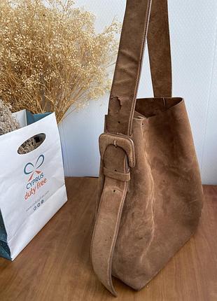 Замшева сумка arket 7