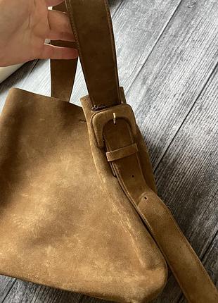 Замшева сумка arket 8