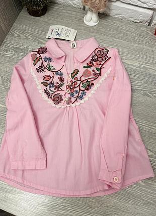 Блуза сорочка на дівчинку 3-4 роки