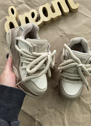 Кроссовки-кеды шнуровка мокко 32-37