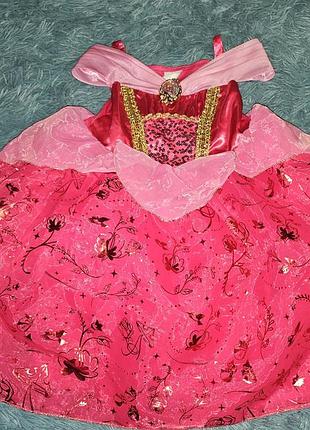 Платье аврора, спящая красавица дисней 3-4 года