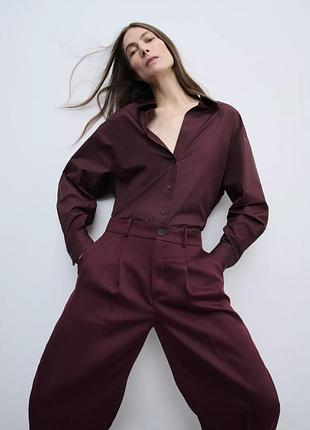 Атласна сорочка zara | woman collection