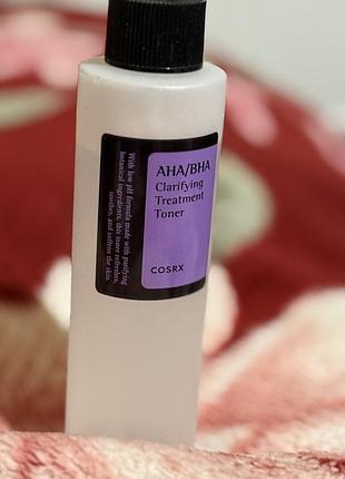 Тонер для обличчя корейський догляд за шкірою cosrx aha bha clarifying treatment toner