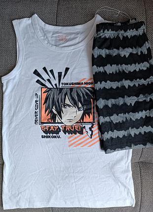 🛒280 грн 🔥 
🧚‍♂️пижама ( летний костюмчик) для мальчика primark
📏9-10 лет (140см)
🧶тканина - 100% бавовна