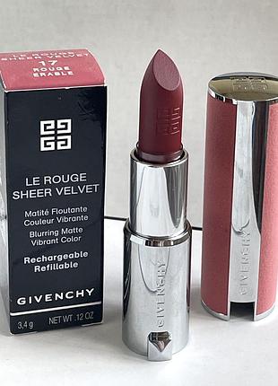 Оригінал. givenchyشنط كلاتش للنساء من Givenchy помада для губ  🎯вага 3,4 г 👉🏻відтінок 17 rouge érable