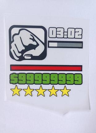 Термонаклейка для одягу, наклейка "gta"