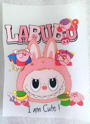 Термонаклейка для одежды, наклейка "labubu, лабубу 3"
