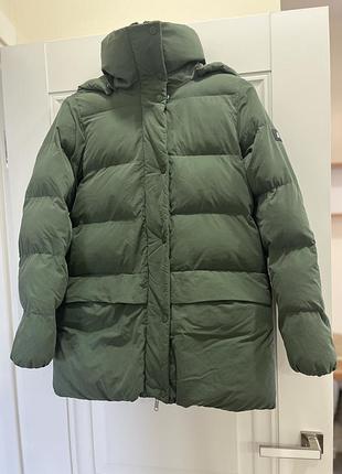 Продам зелений пуховик aigle