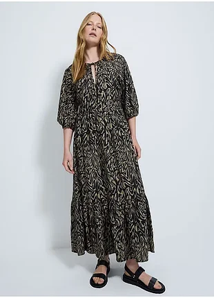 Классное, натуральное стильное макси платье