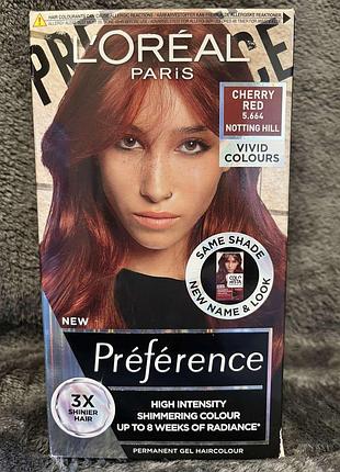 L'oreal preference фарба для волосся 5.664 notting hill