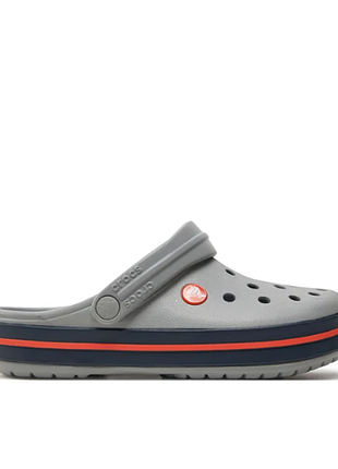 Crocs крокс сабо crocband 11016 light grey navy