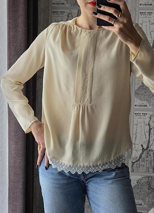 Silk 100% (шовк)! шовкова блуза люксового бренду!🖤